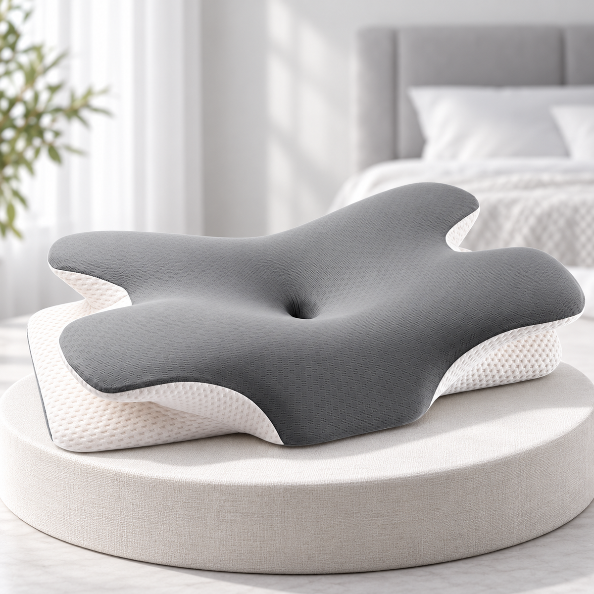 Adjustable Cooling Memory Foam Pillow – Neck & Cervical Support