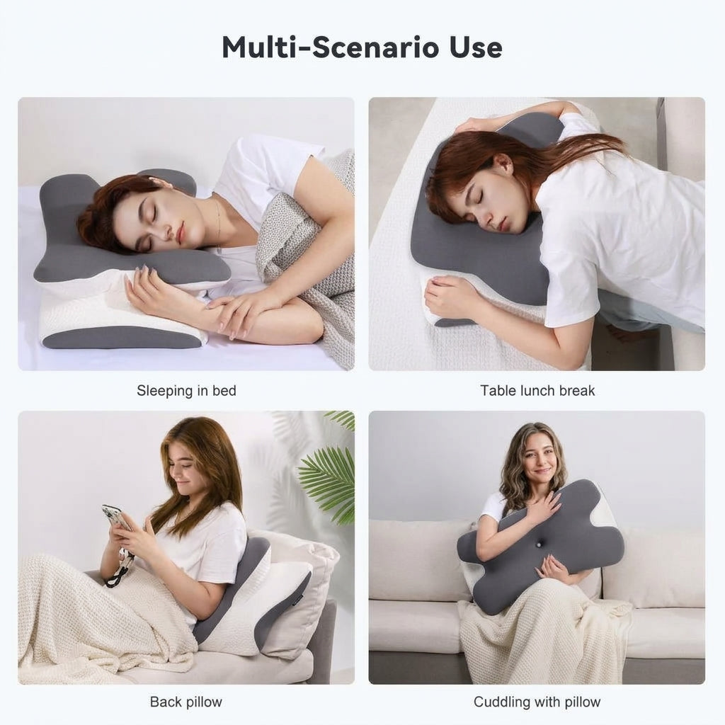 Adjustable Cooling Memory Foam Pillow – Neck & Cervical Support
